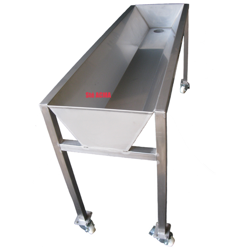 Auge à sang ACMA, à positionner sous le convoyeur d'abattage